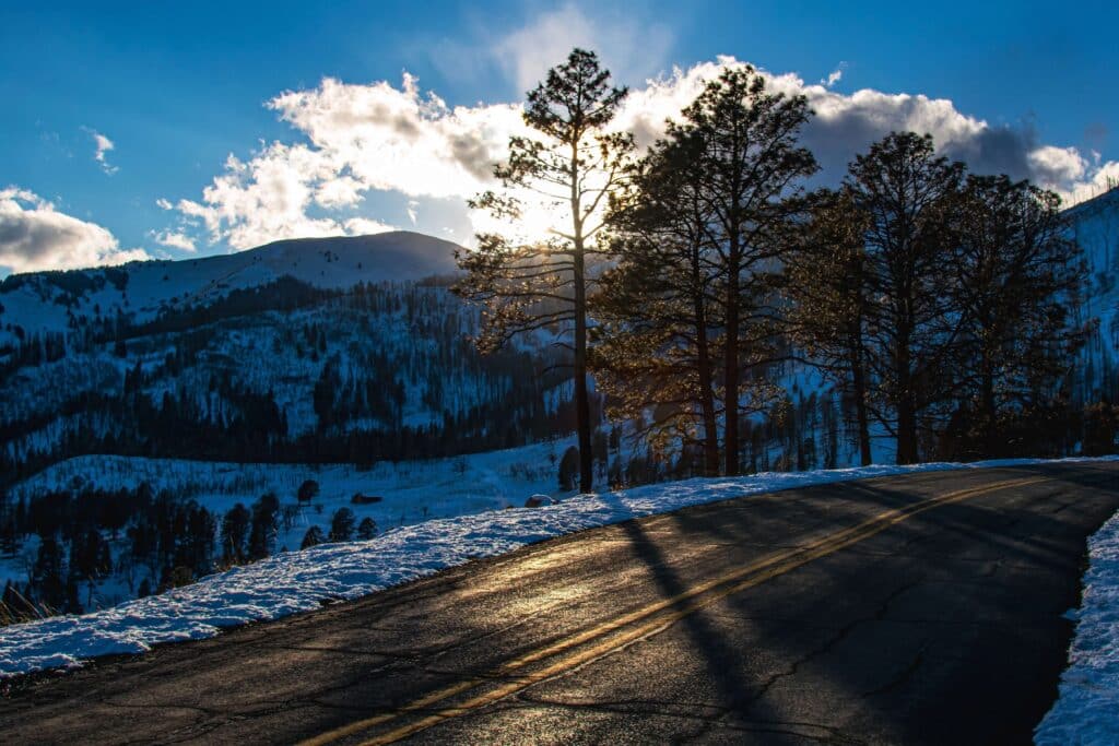 Enchanted Circle in winter.